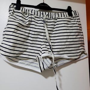 J. Crew striped shorts size Medium, navy and white